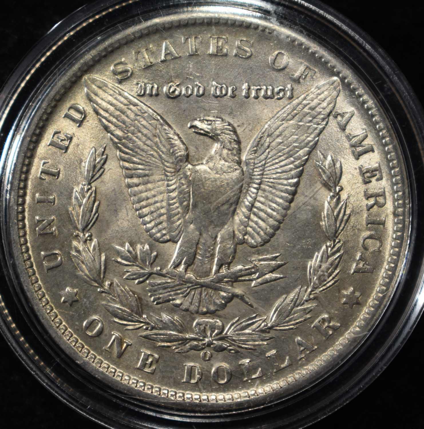 1890-O MORGAN DOLLAR AU