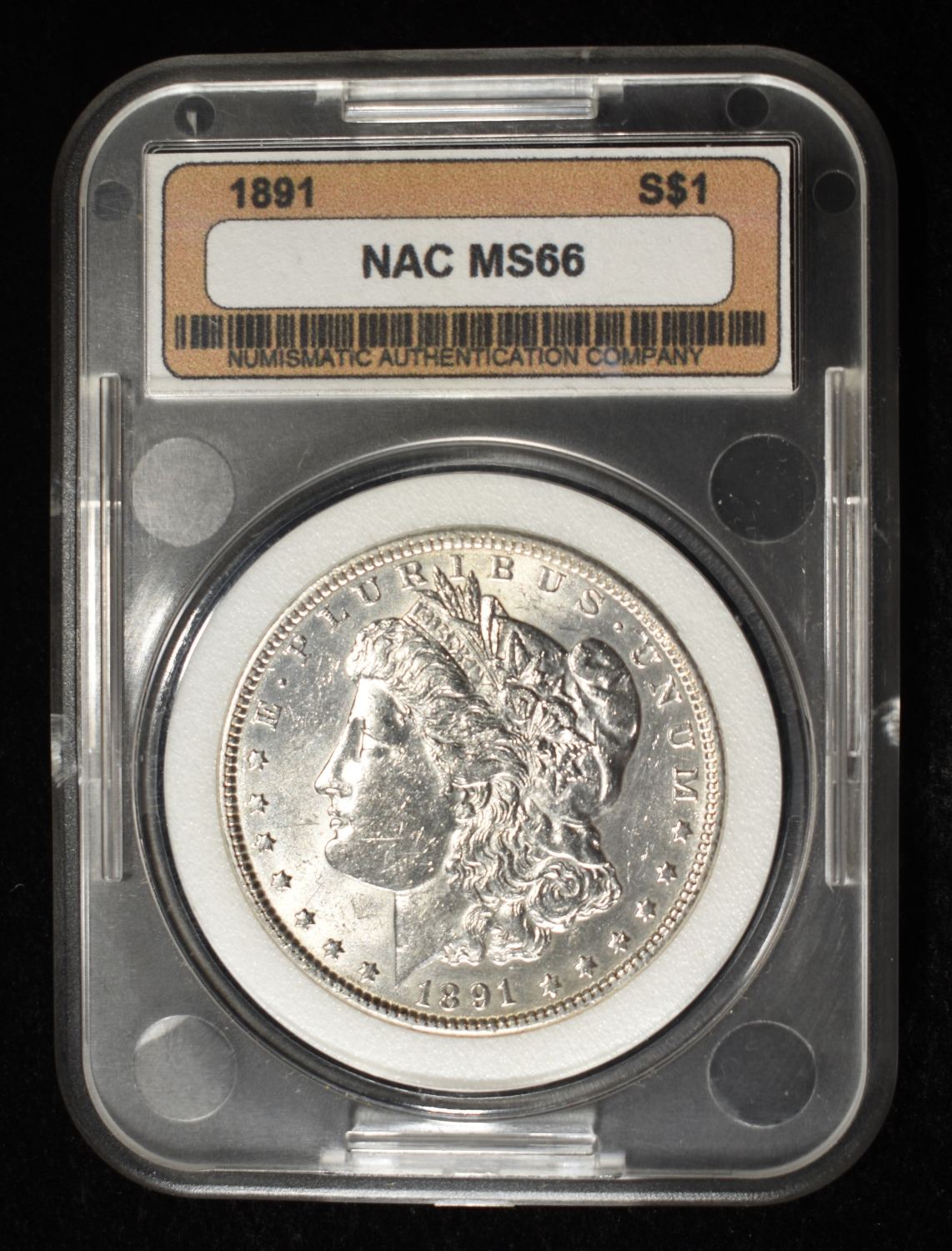 1891 MORGAN DOLLAR NAC SUPERB GEM BU