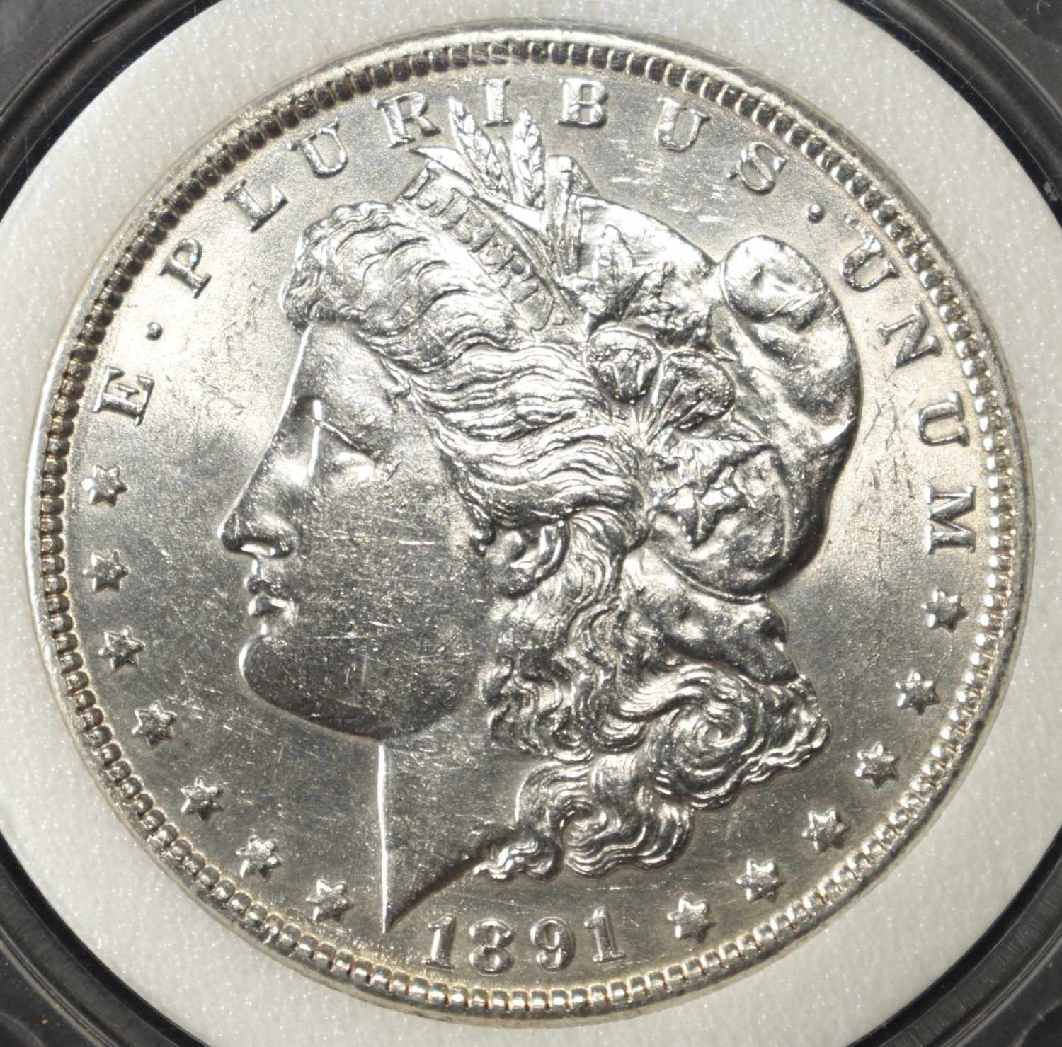 1891 MORGAN DOLLAR NAC SUPERB GEM BU