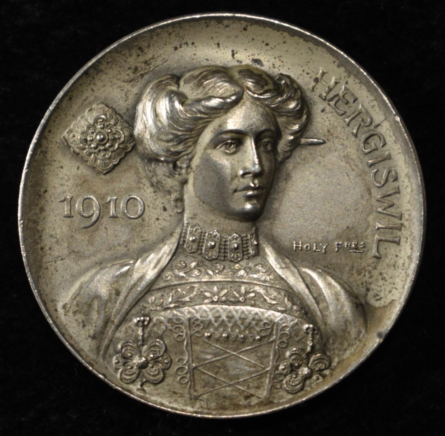 1910 SWISS SHOOTING MEDAL NIDWALDEN SILVER