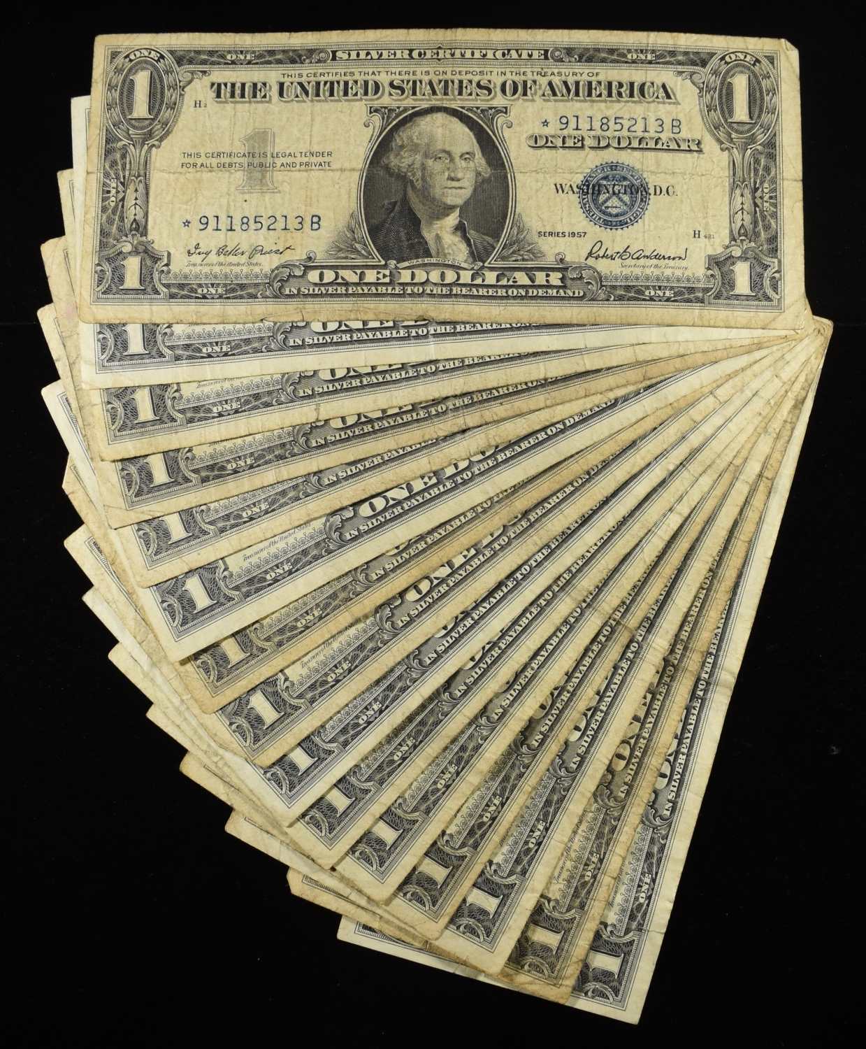 $1 STAR & (14) SILVER CERT NOTES