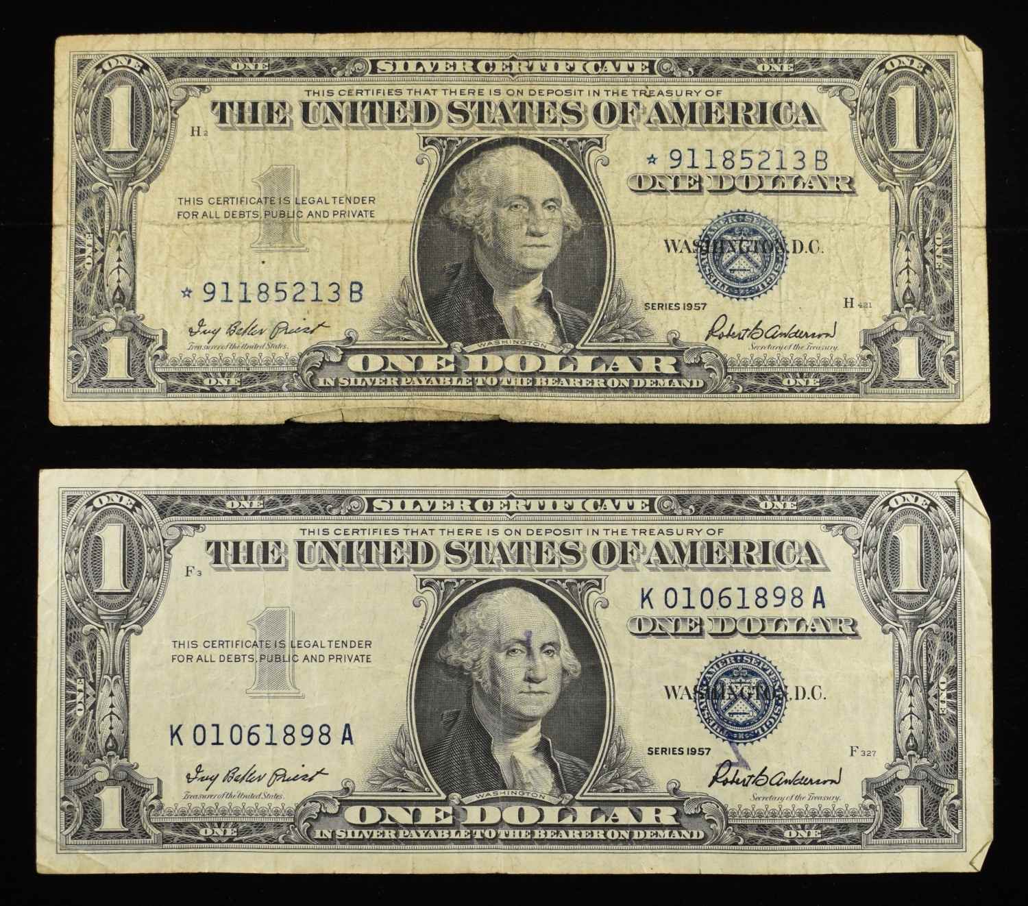 $1 STAR & (14) SILVER CERT NOTES