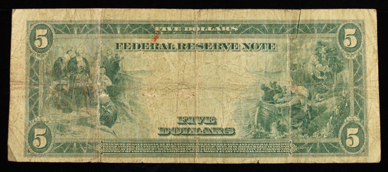 1914 $5 FEDERAL RESERVE NOTE