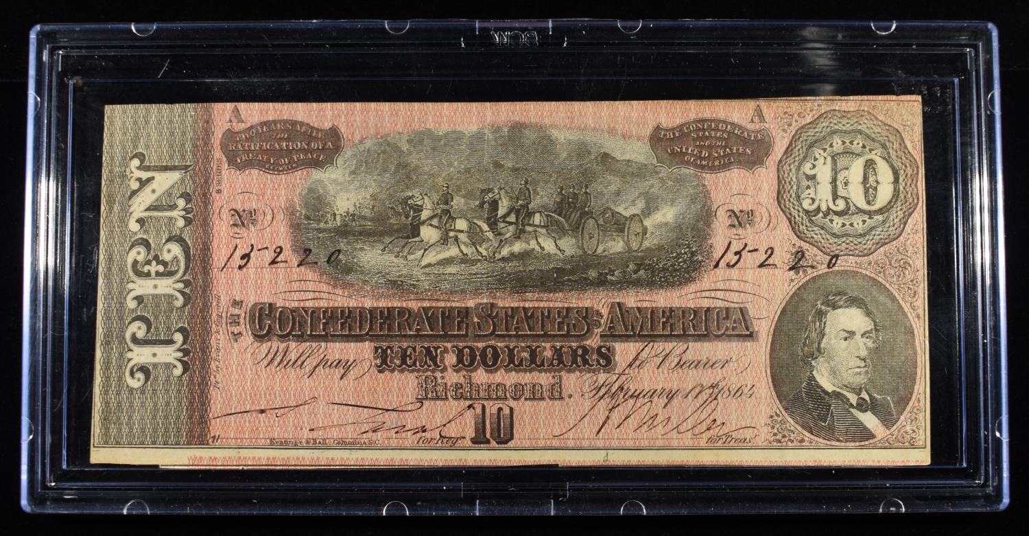 $10 CONFEDERATE STATES AMERICA RICHMOND NOTE