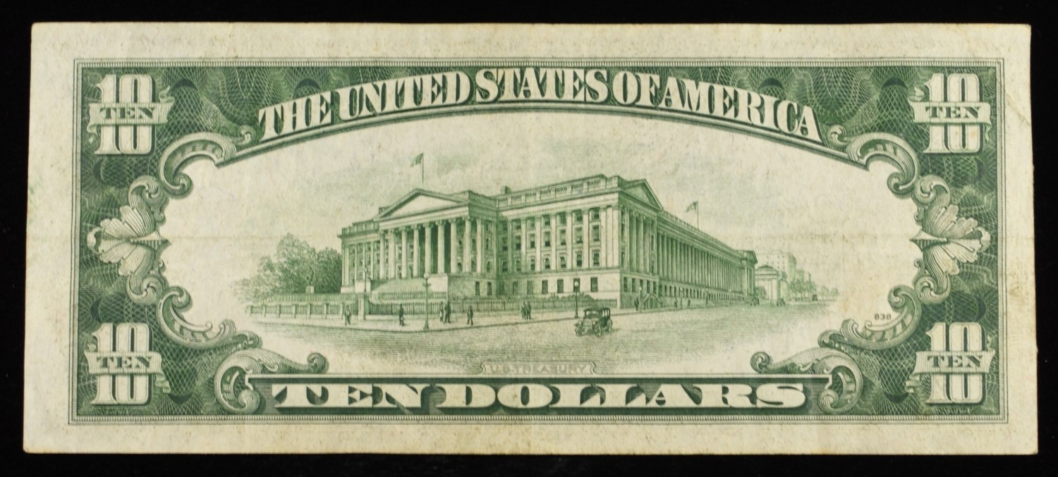 1934 A $10 GOLD CERT NOTE