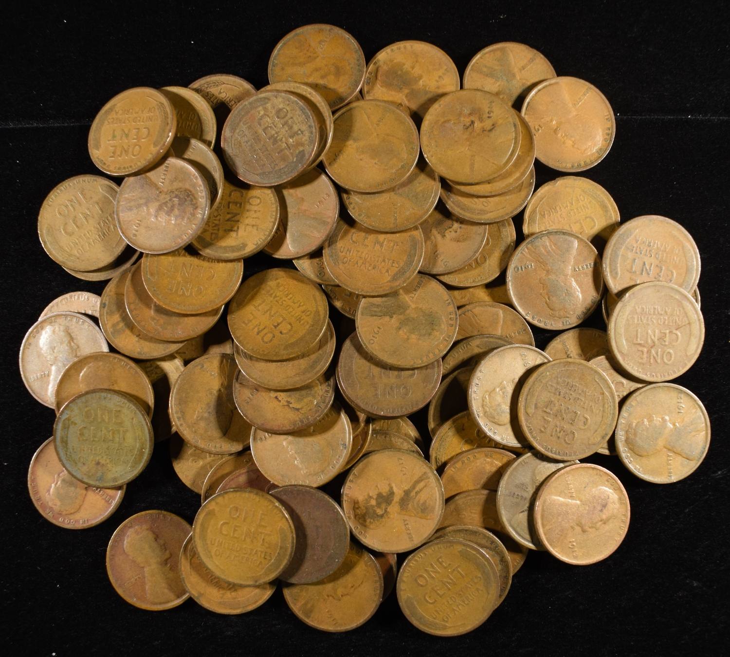 (86) WHEAT CENTS FROM THE TEENS