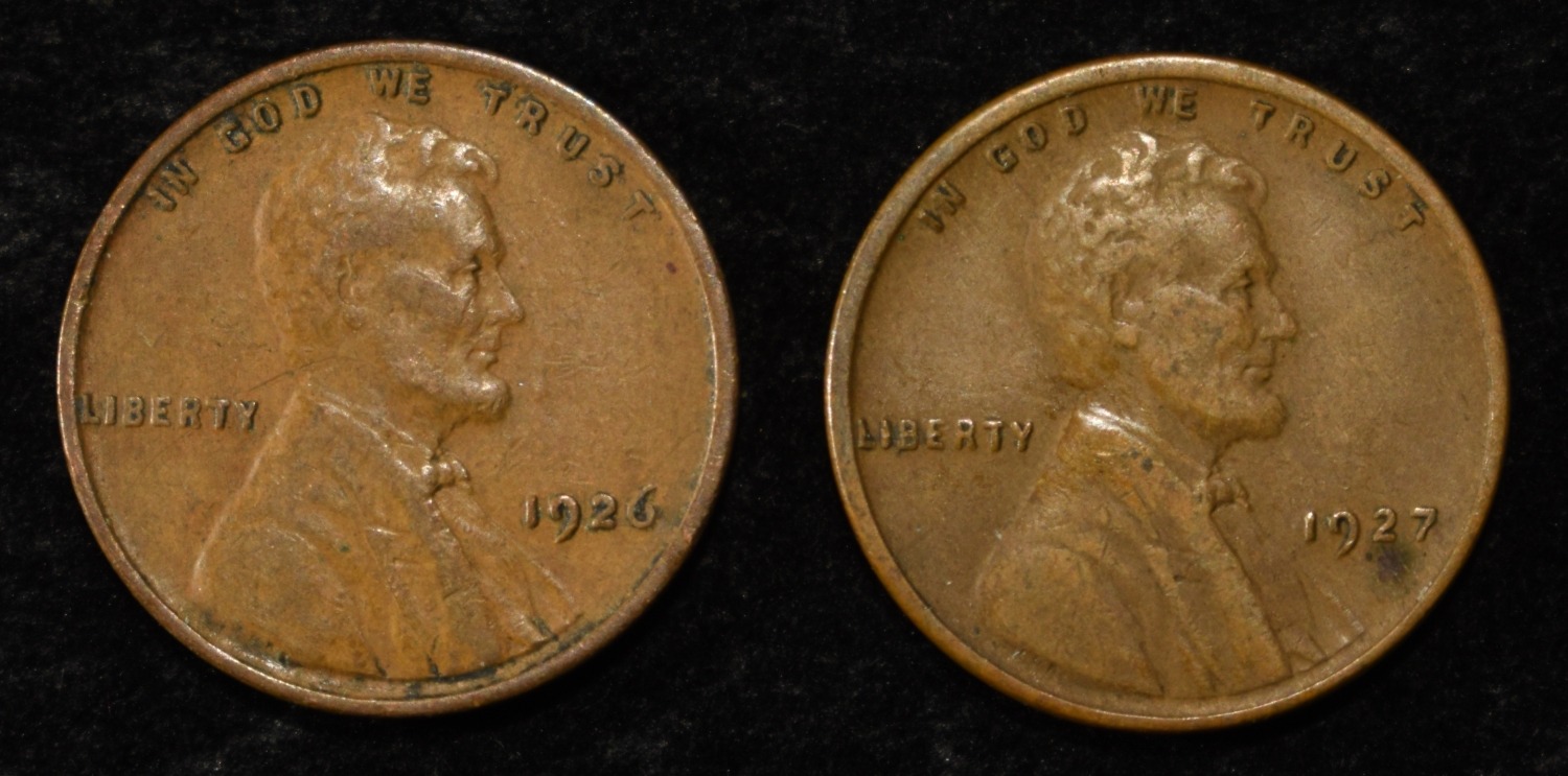 (90) WHEAT CENTS FROM THE 20'S