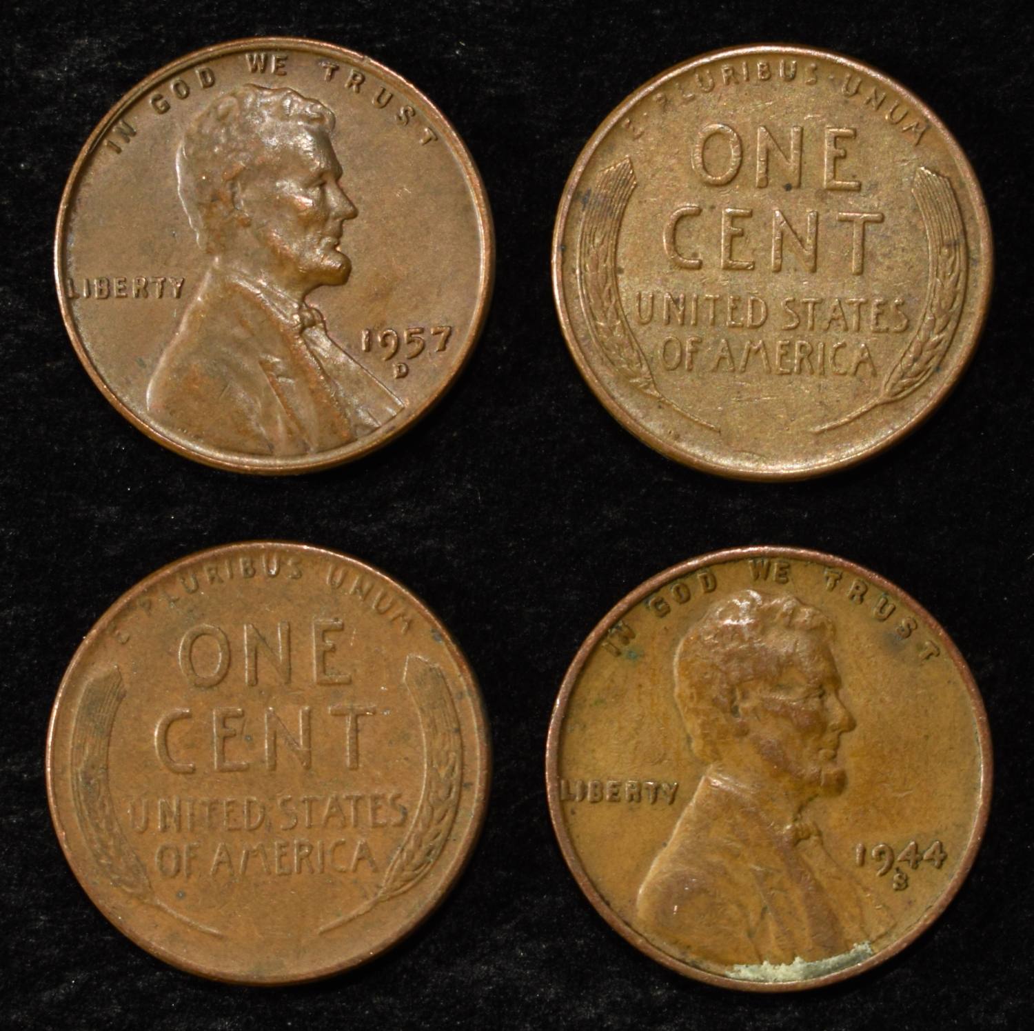 (500) 40'S & 50'S WHEAT CENTS