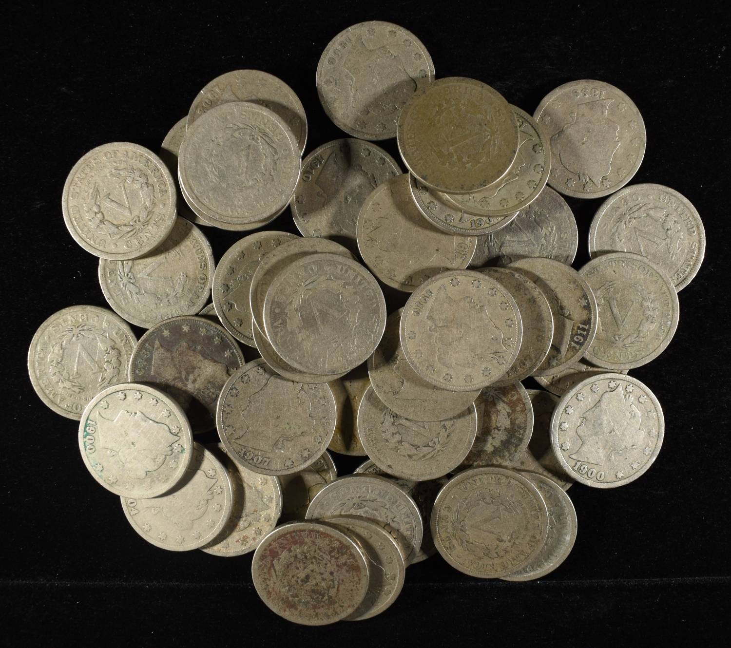 (46) LIBERTY NICKELS & 1 SHIELD NICKEL