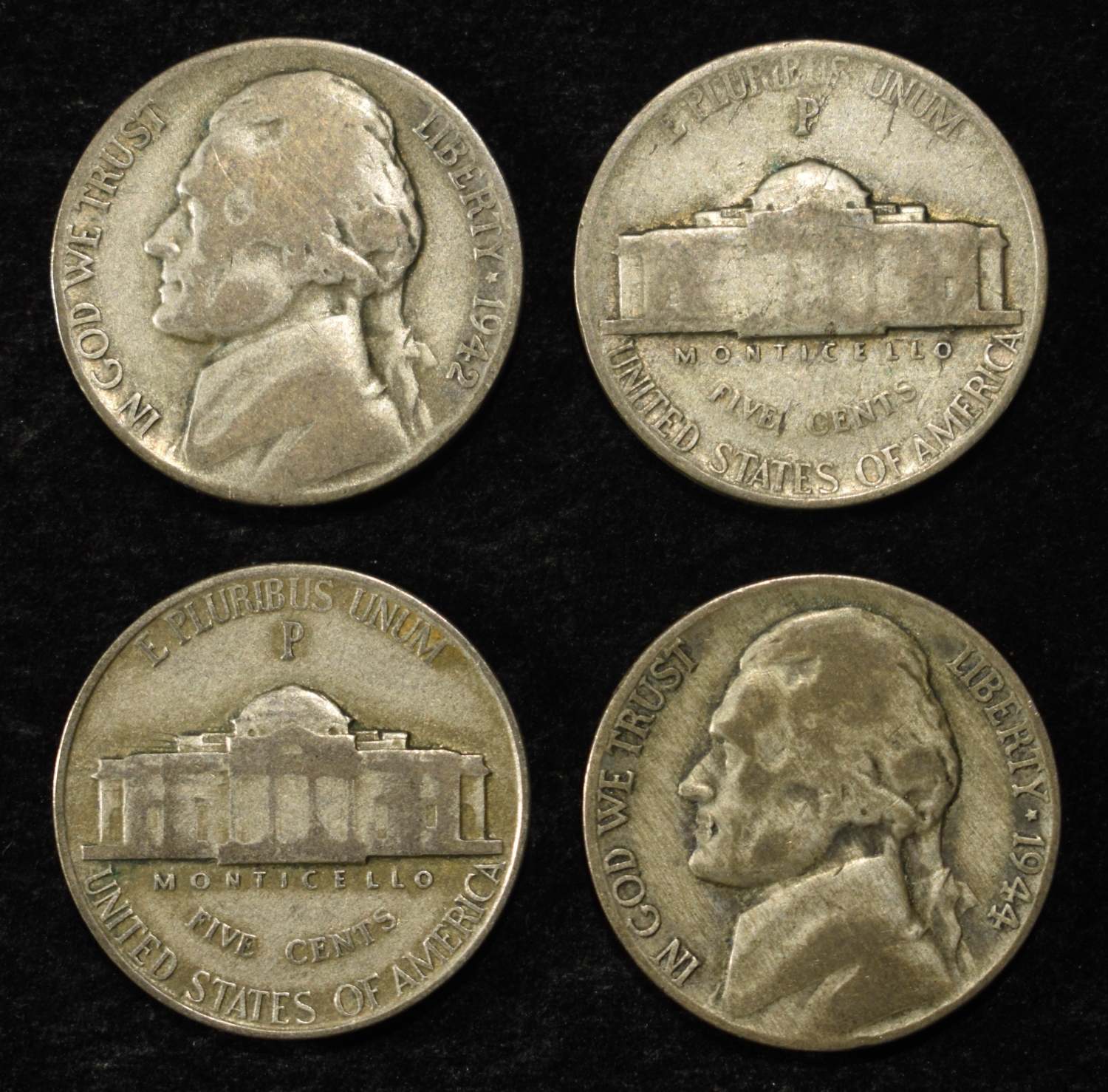 (50) WAR NICKELS