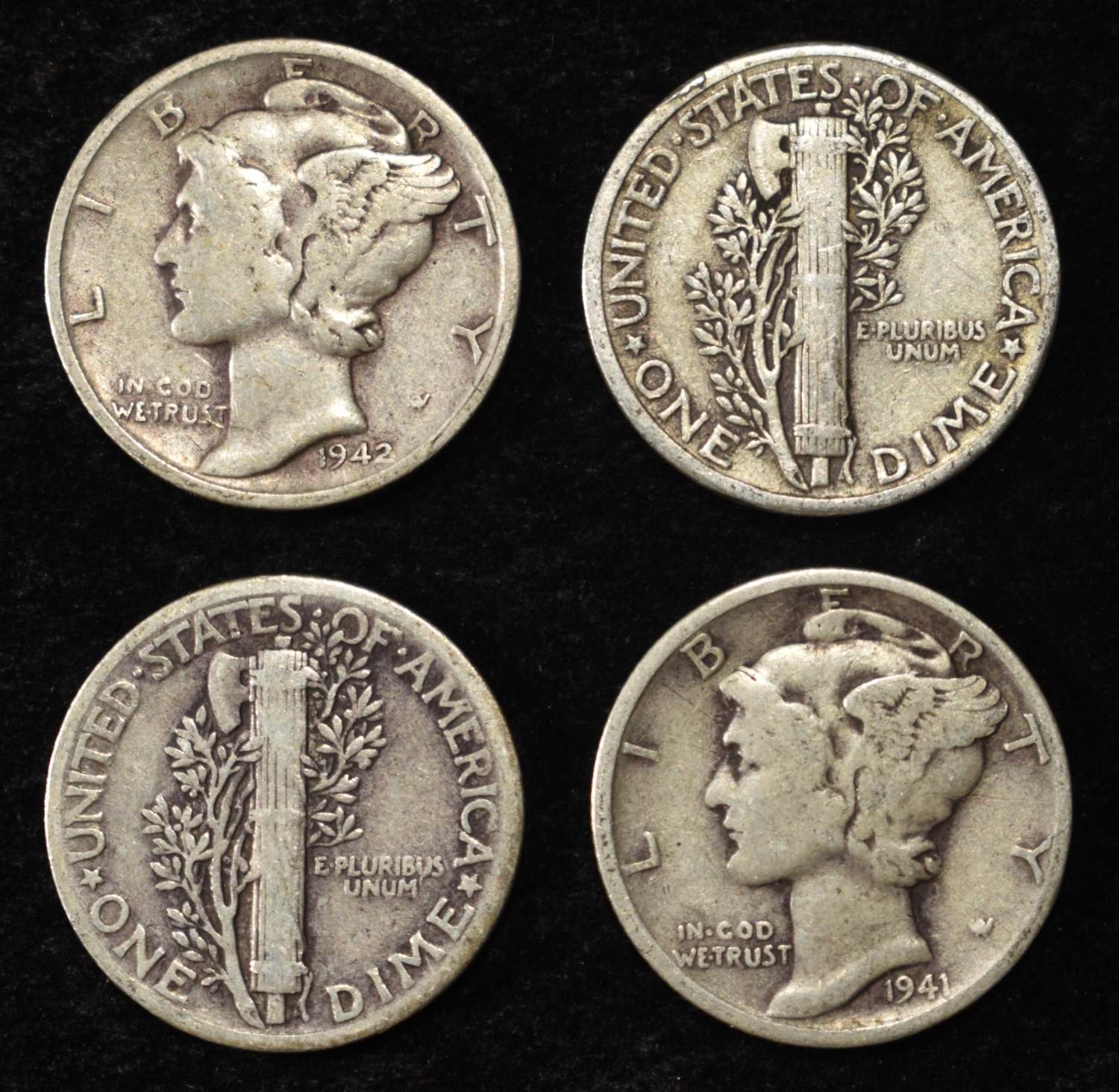 (50) MERCURY DIMES