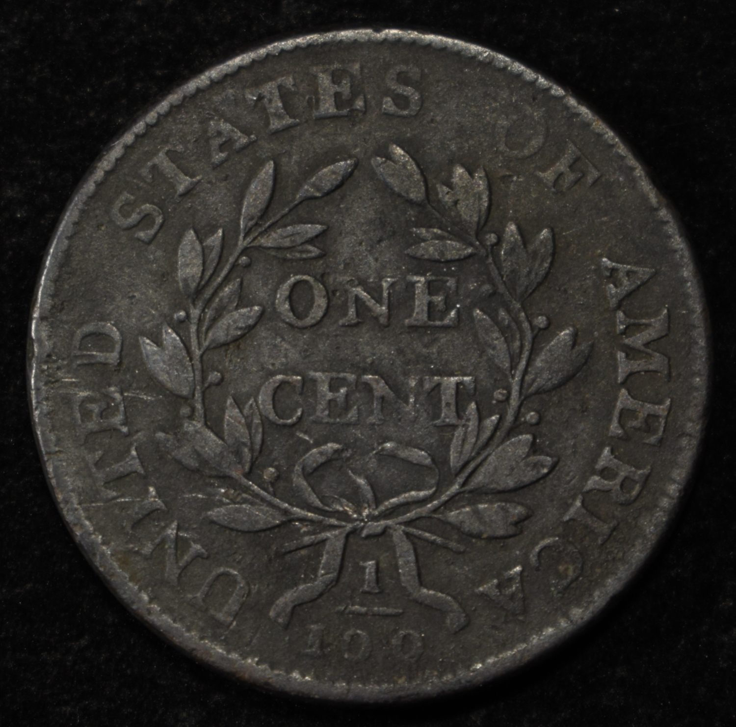 1802 DRAPED BUST CENT VF