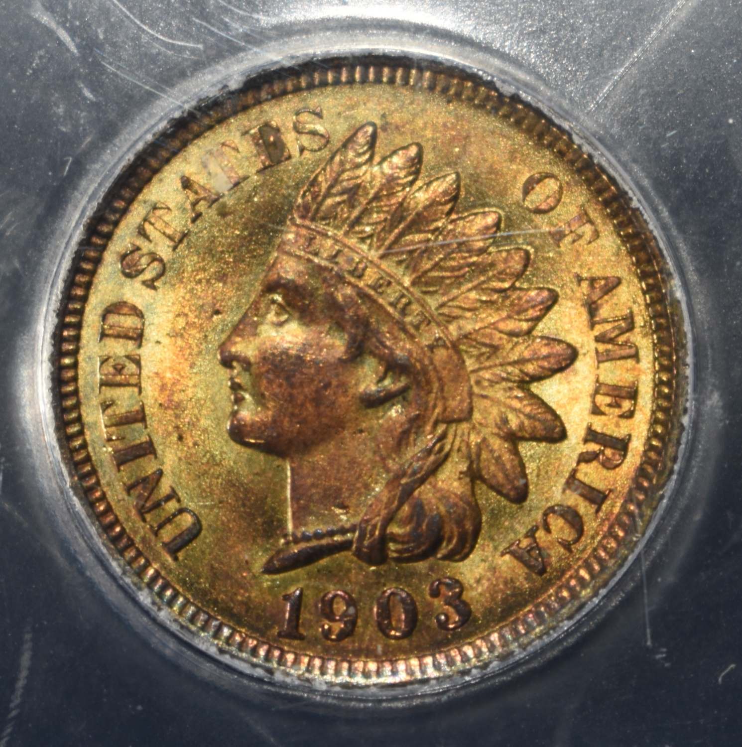 1903 INDIAN CENT ICG MS-64 RB