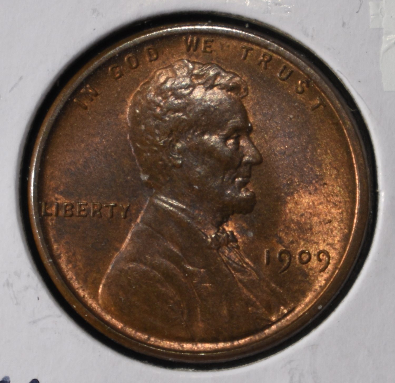 1909 V.D.B WHEAT CENT GEM UNC
