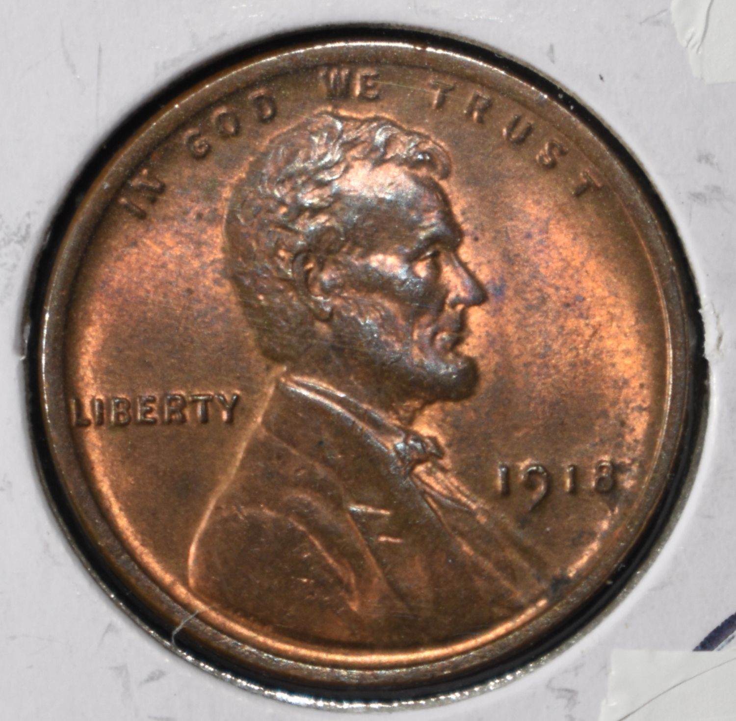 1918 WHEAT CENT GEM UNC