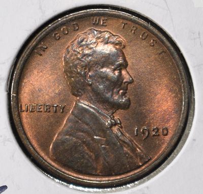 1920 WHEAT CENT GEM UNC. WEEKLY COIN & CURRENCY AUCTIONS ESTIMATE $80 - $120.