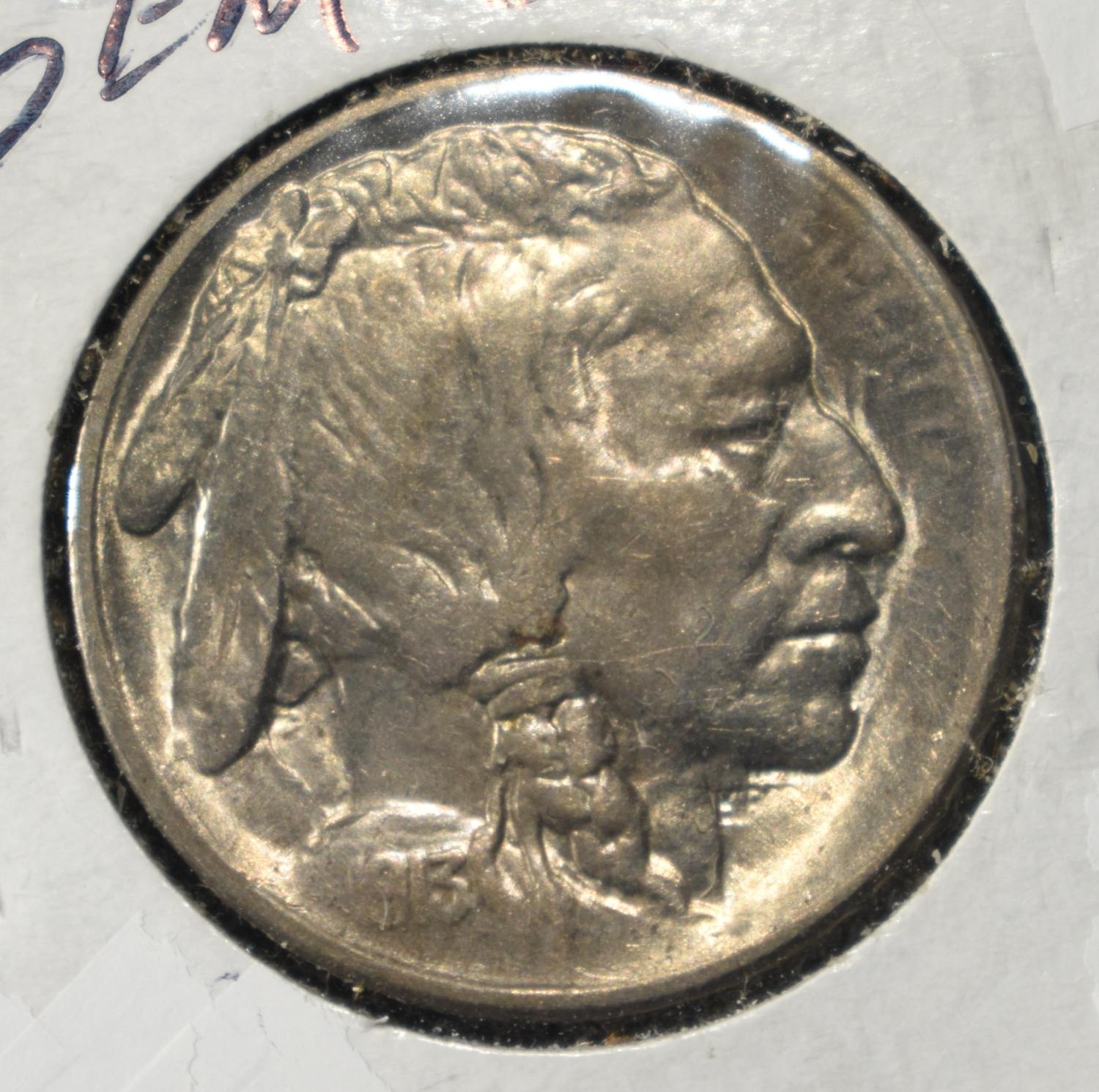 1913-S BUFFALO NICKEL TYPE2 CH TO GEM BU