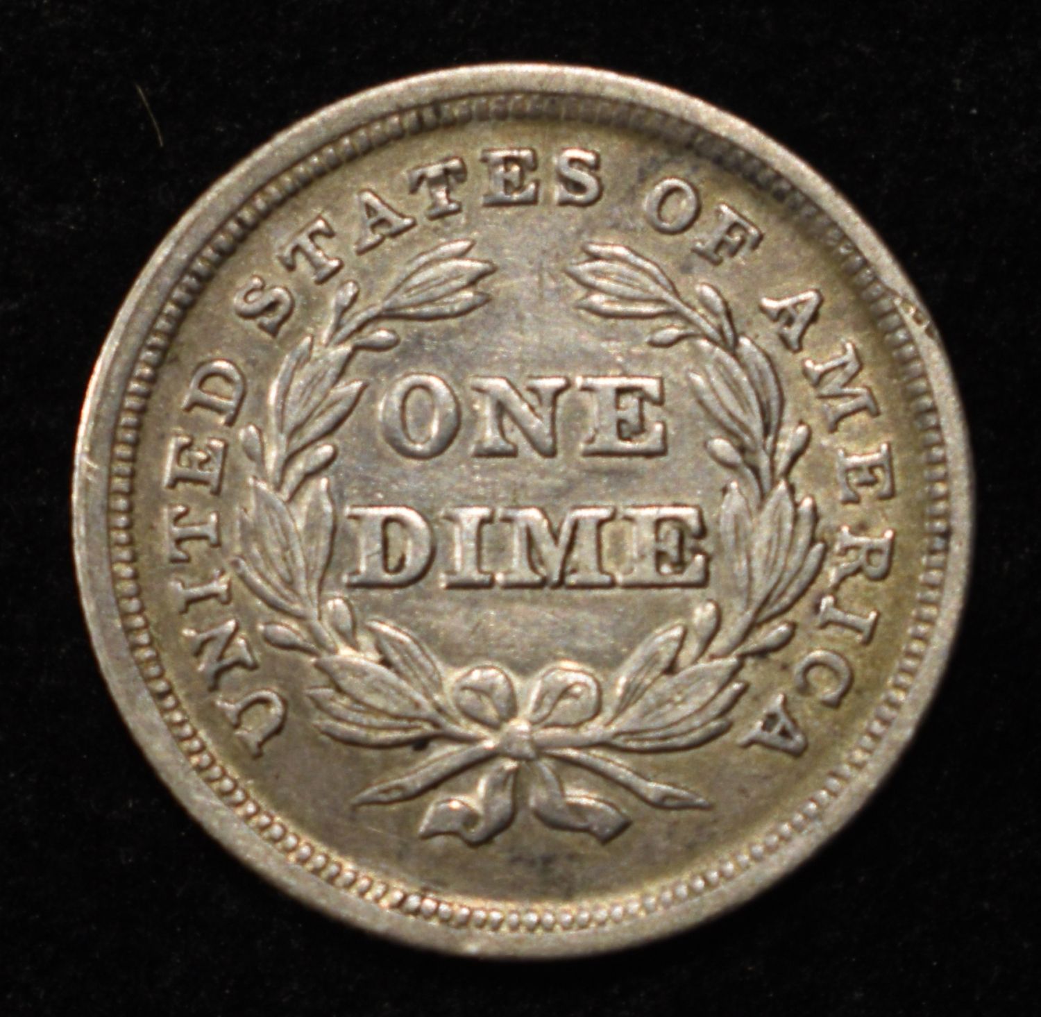 1838 LIBERTY SEATED DIME LARGE STARS CH/AU