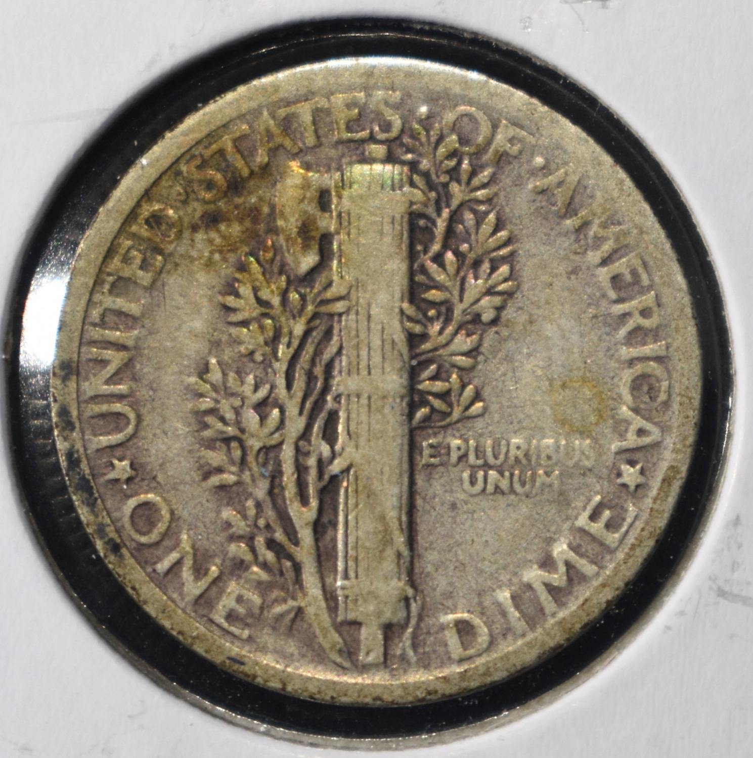 1921 MERCURY DIME VF/XF
