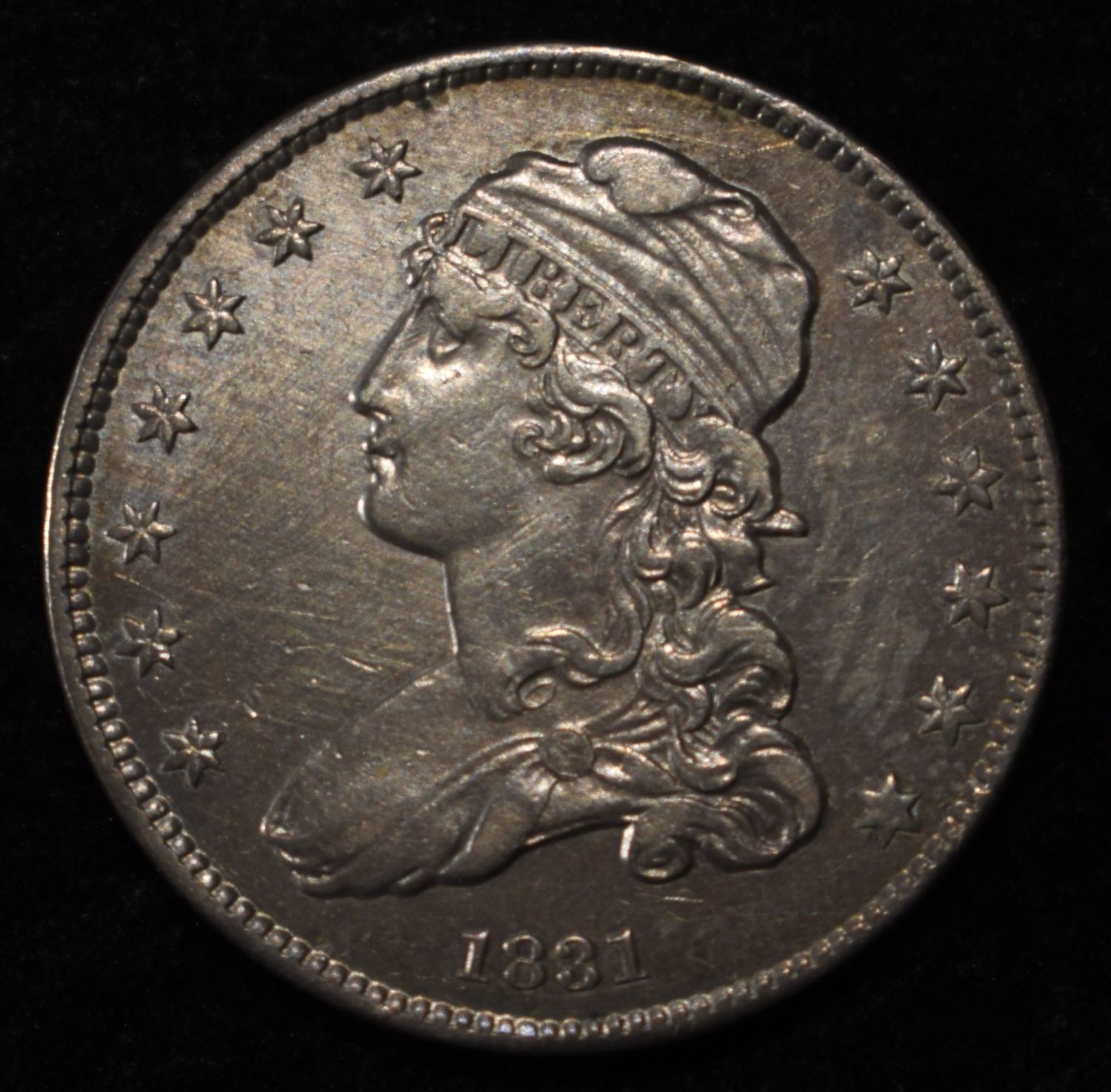 1831 CAPPED BUST QUARTER LOVELY ORIGINAL UNC