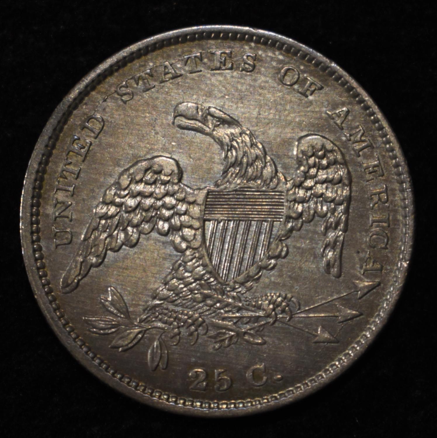 1831 CAPPED BUST QUARTER LOVELY ORIGINAL UNC