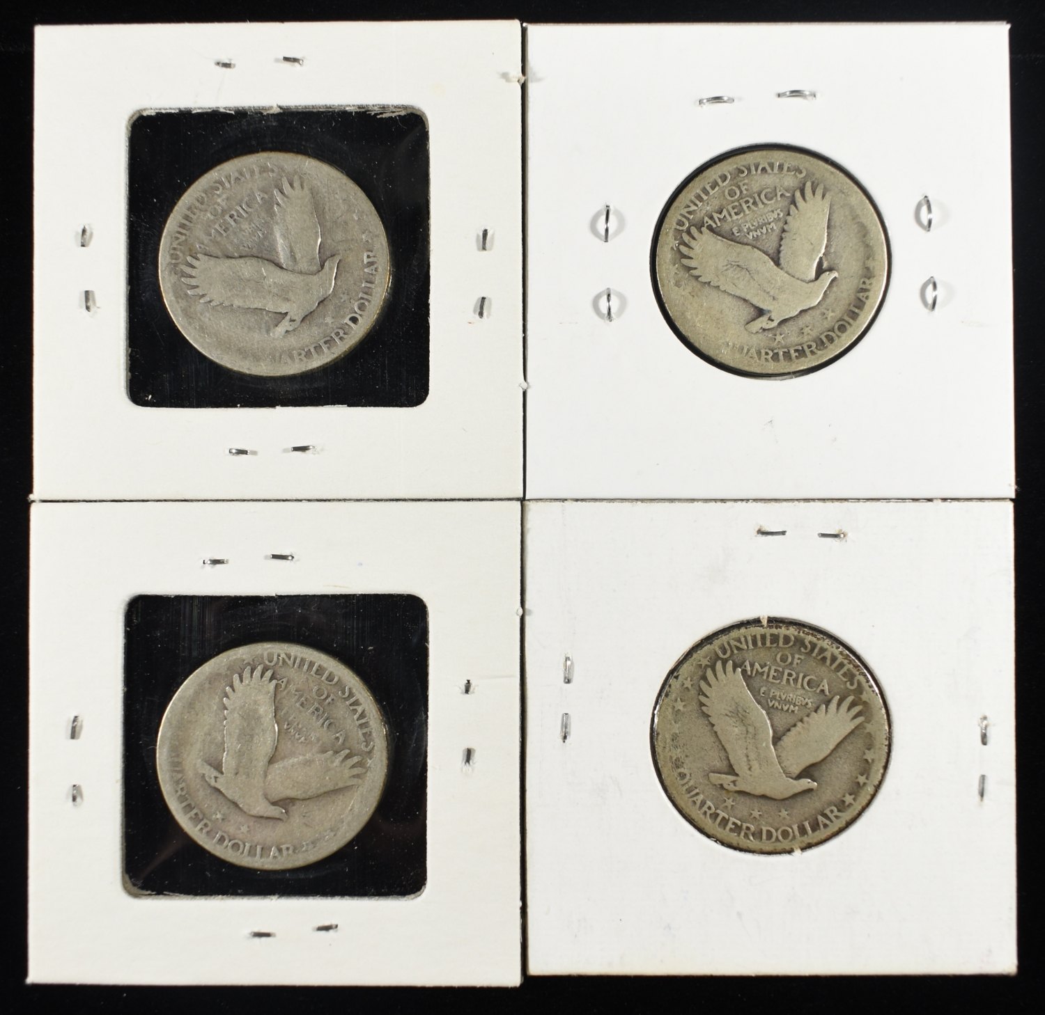 1927-D & (3) 1926-S STANDING LIBERTY QUARTERS