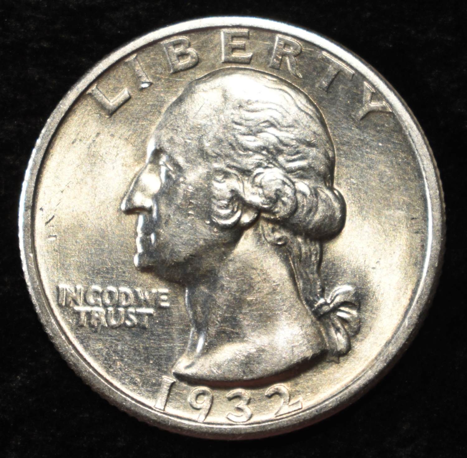 1932-S WASHINGTON QUARRTER CH BU