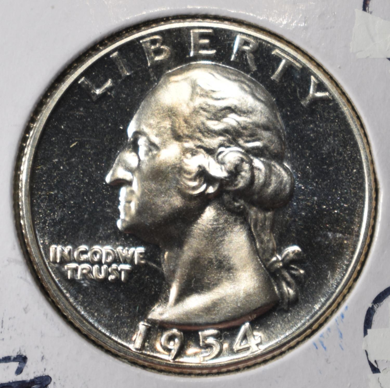 1954 WASHINGTON QUARTER GEM CAMEO PROOF