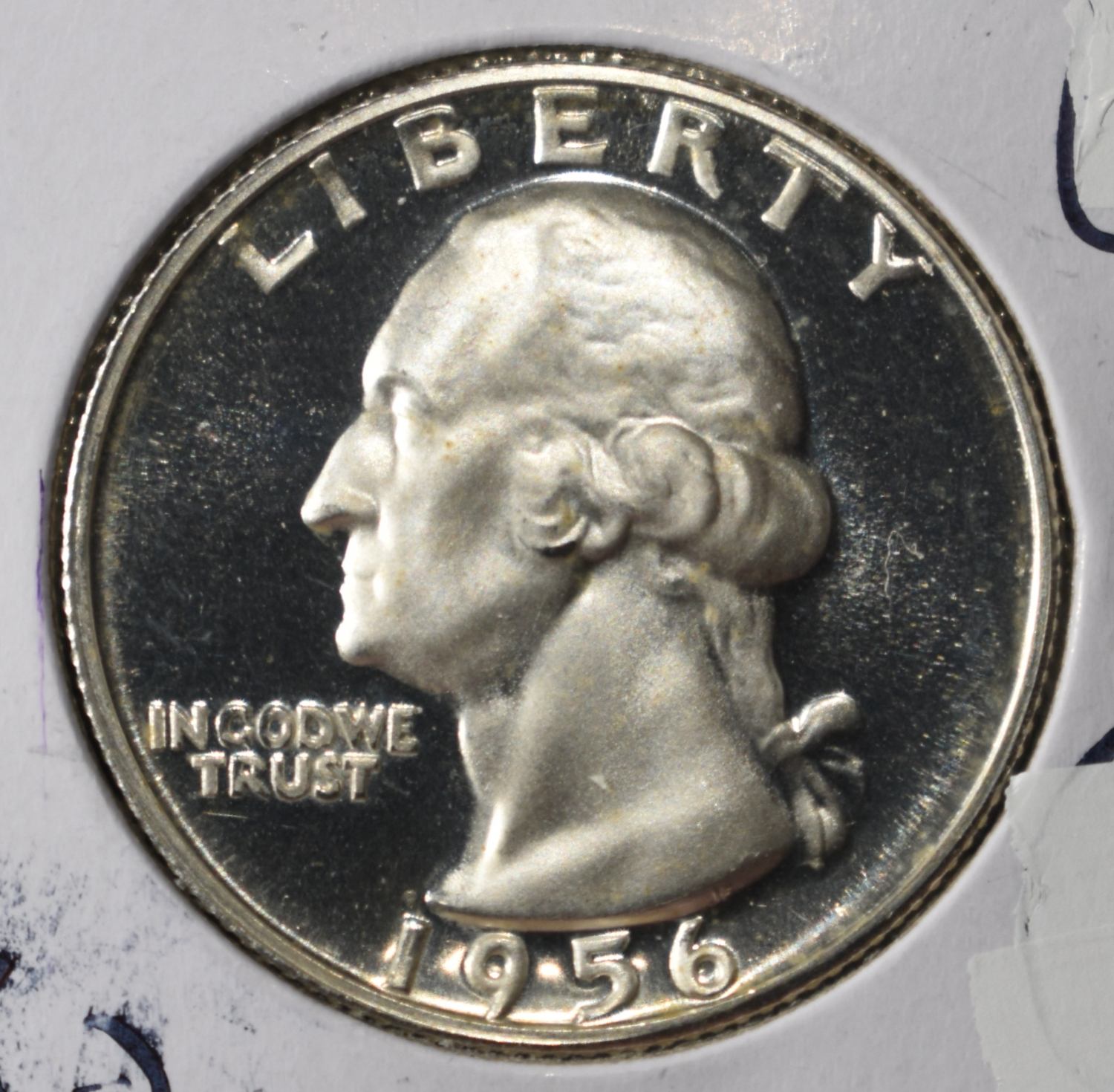 1956 WASHINGTON QUARTER GEM DEEP CAMEO PROOF