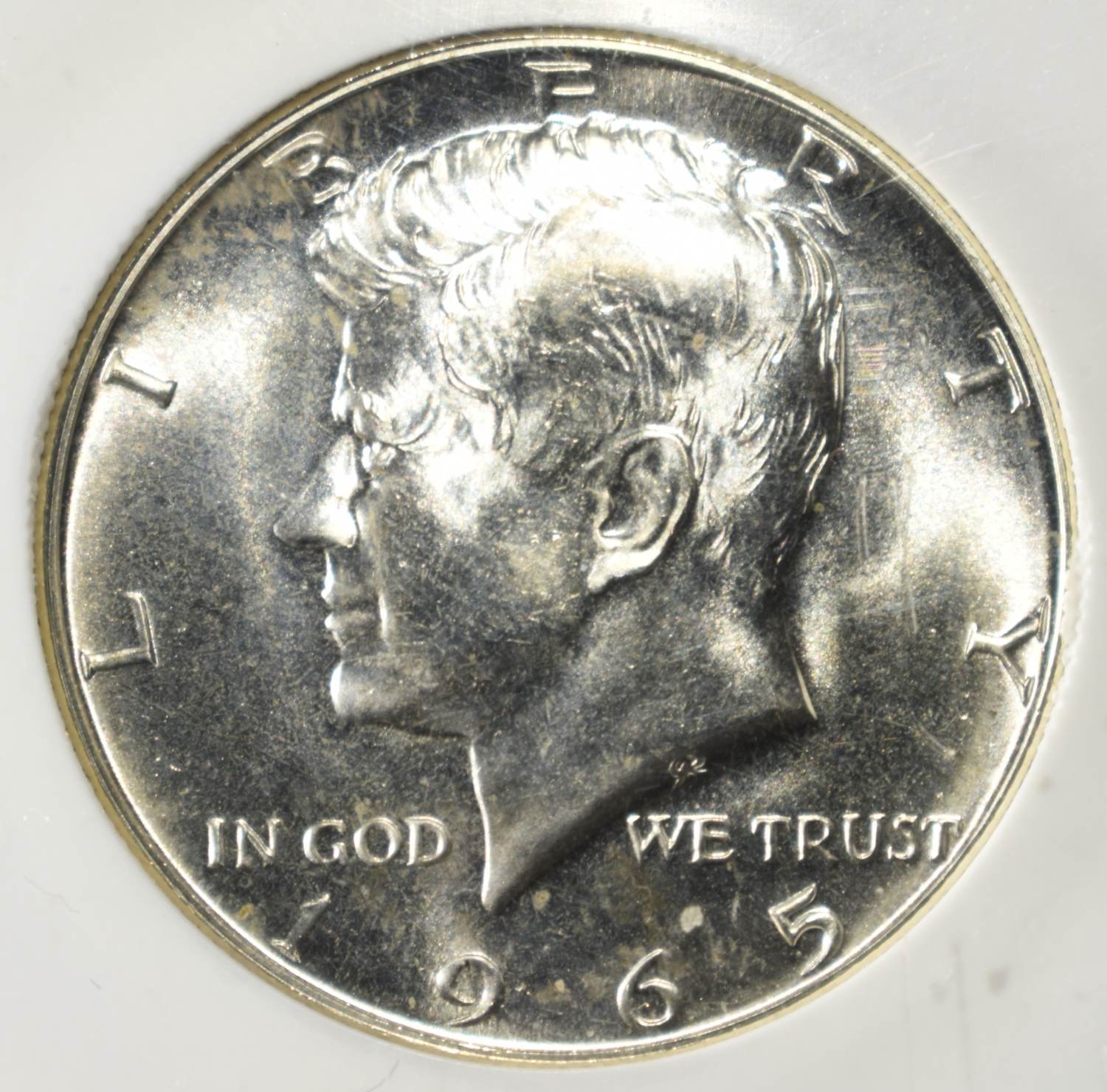 1965-SMS KENNEDY HALF DOLLAR PCI SUPERB GEM+ BU