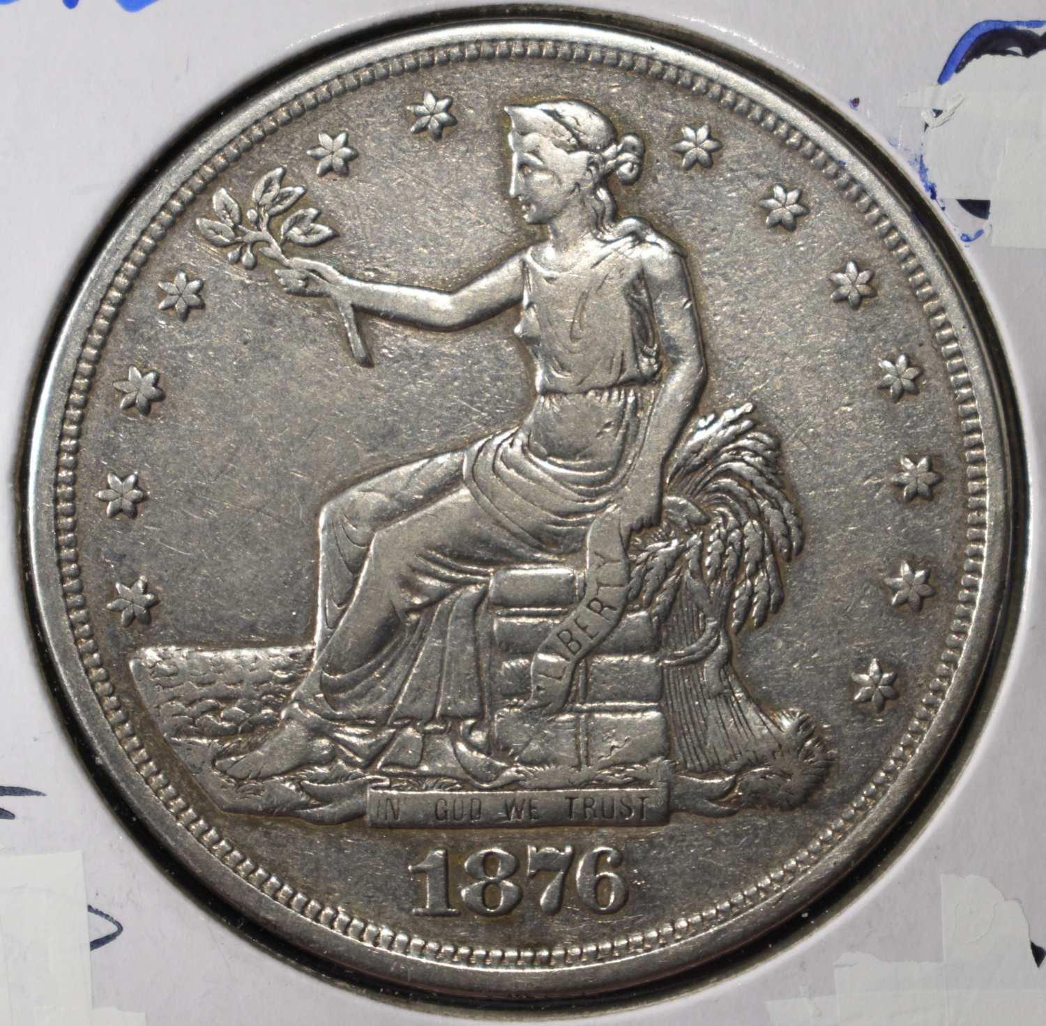 1876 TRADE DOLLAR XF