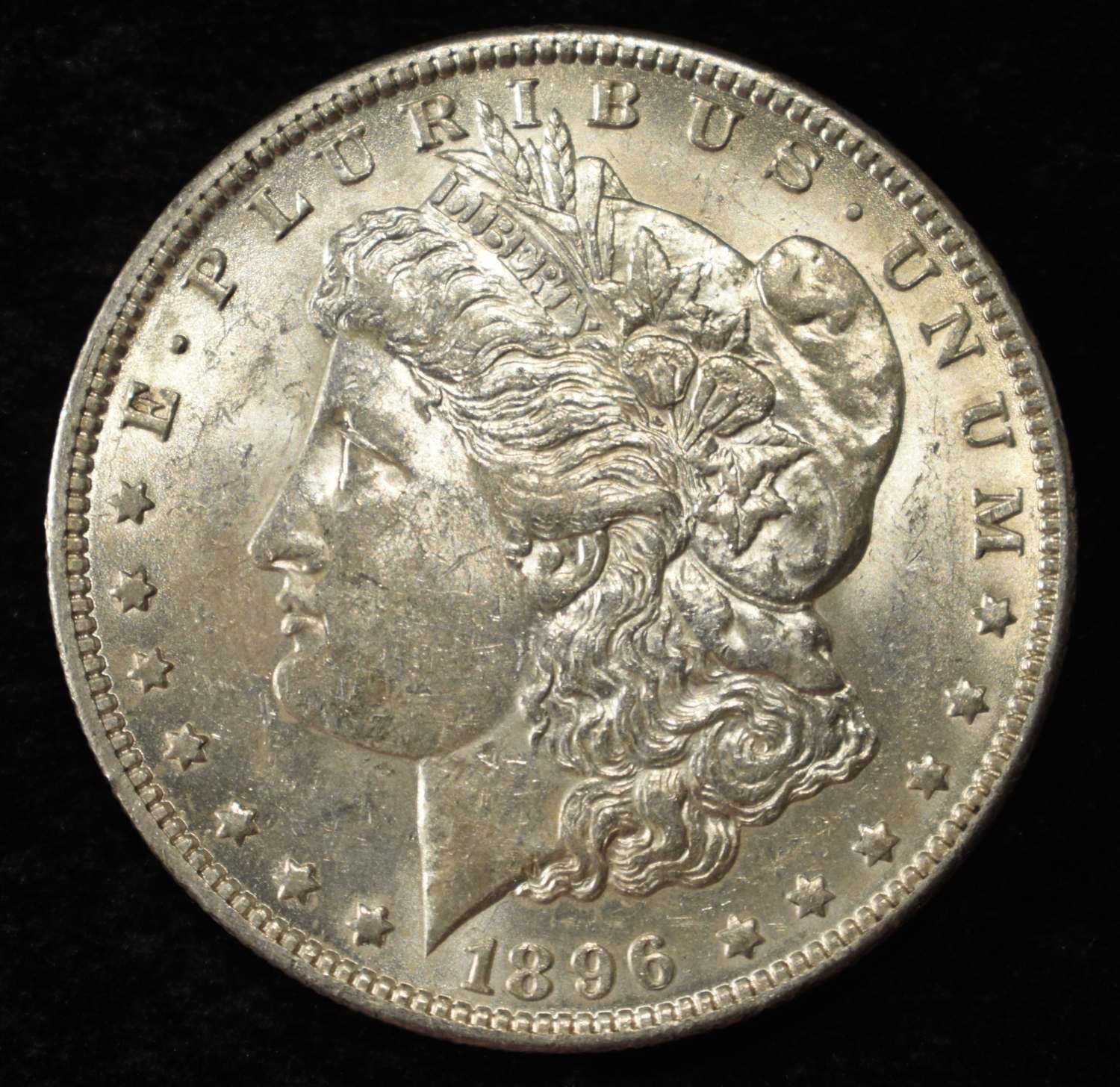 1896-O MORGAN DOLLAR NICE LUSTROUS BU