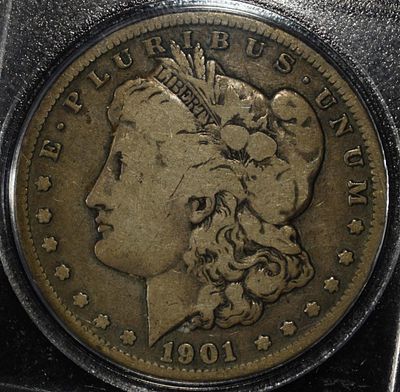 1901-O MORGAN DOLLAR. BID WITH SILVER CITY AUCTIONS ESTIMATE $80 - $120.