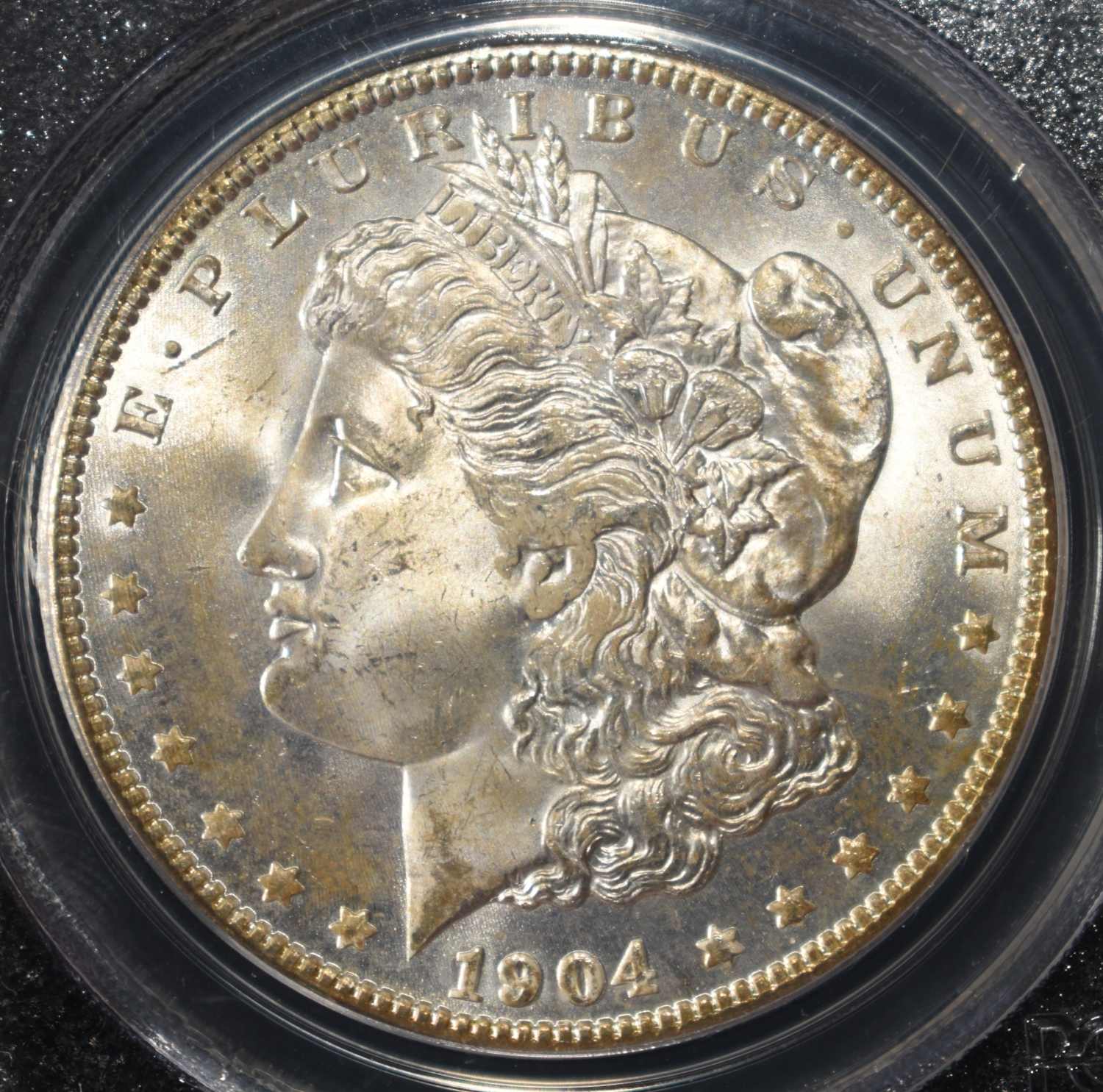 1904-O MORGAN DOLLAR PCGS MS-63 OLD GREEN HOLDER