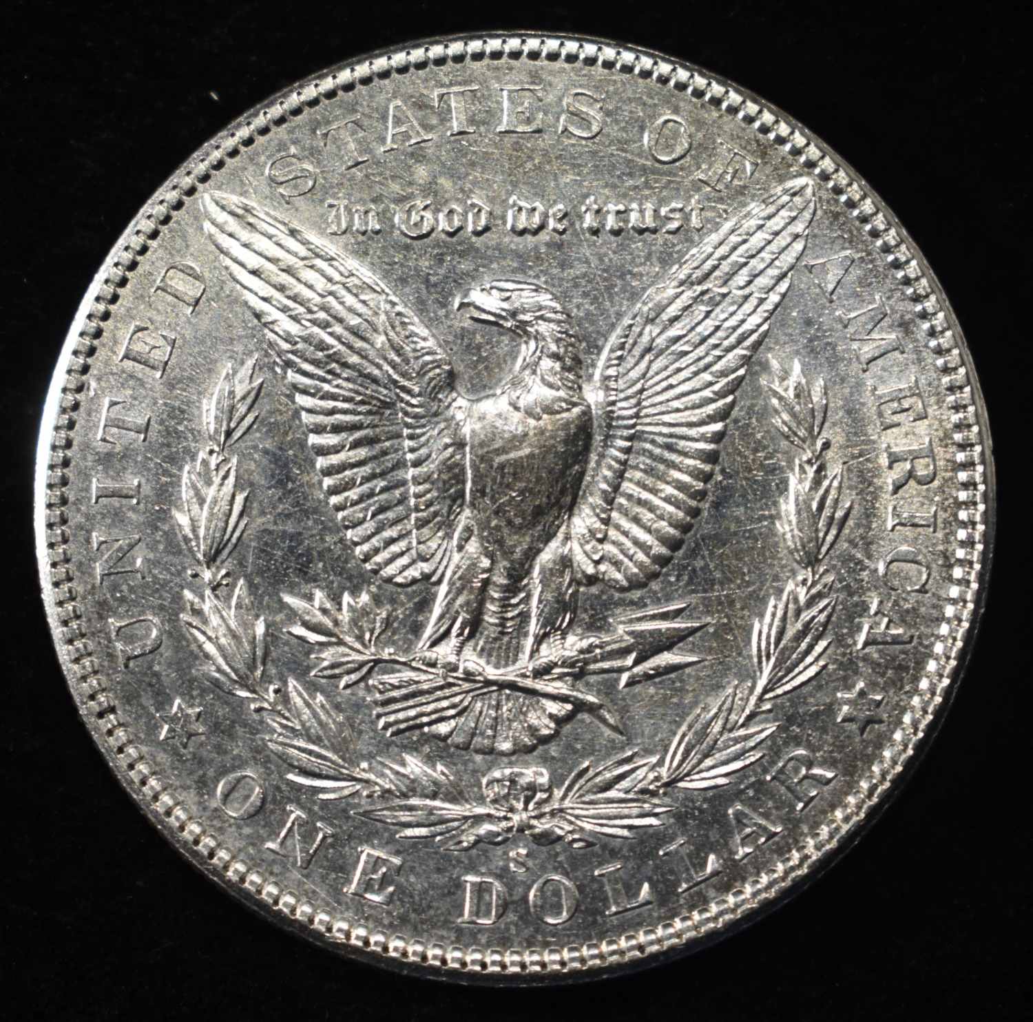 1904-S MORGAN DOLLAR NICE BU LIGHT OLD CLEANING
