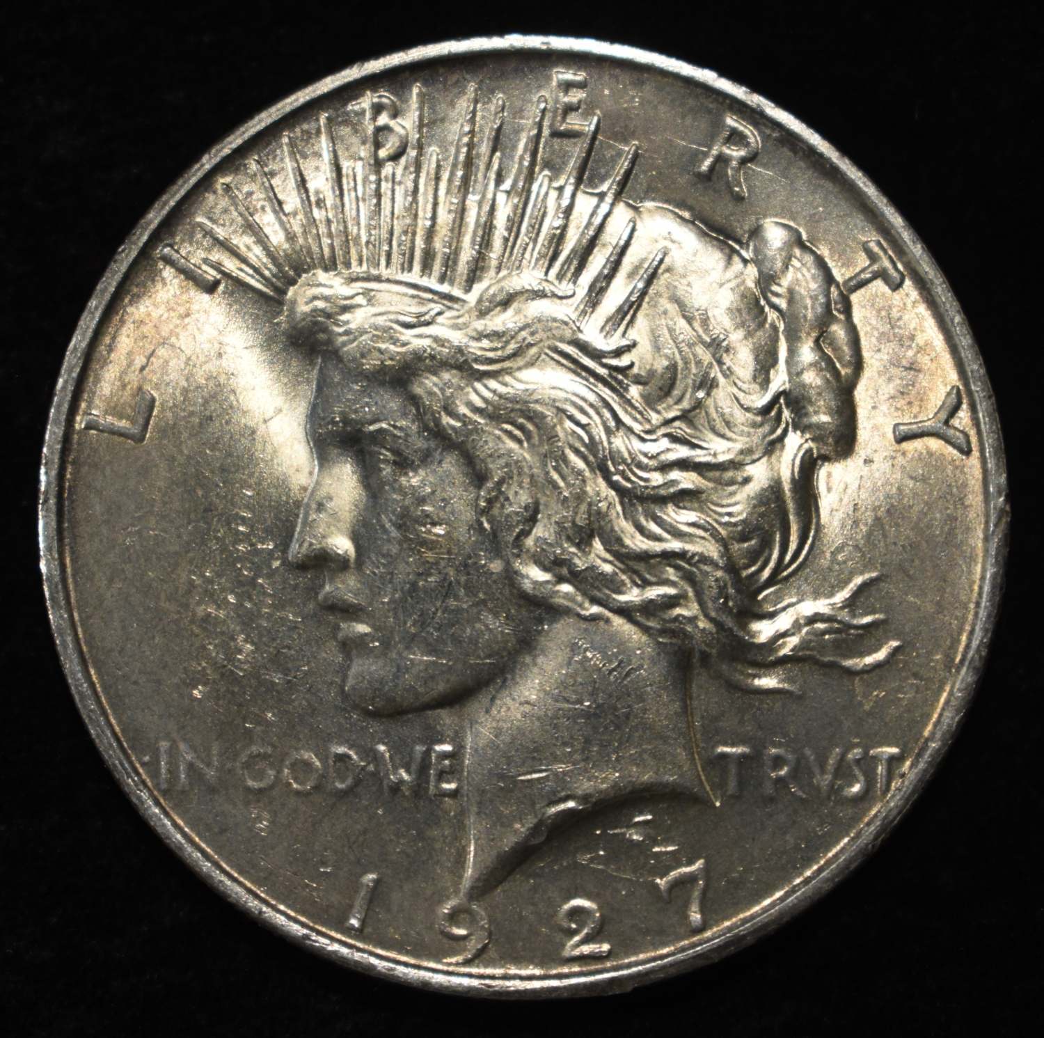 1927-D PEACE DOLLAR BU