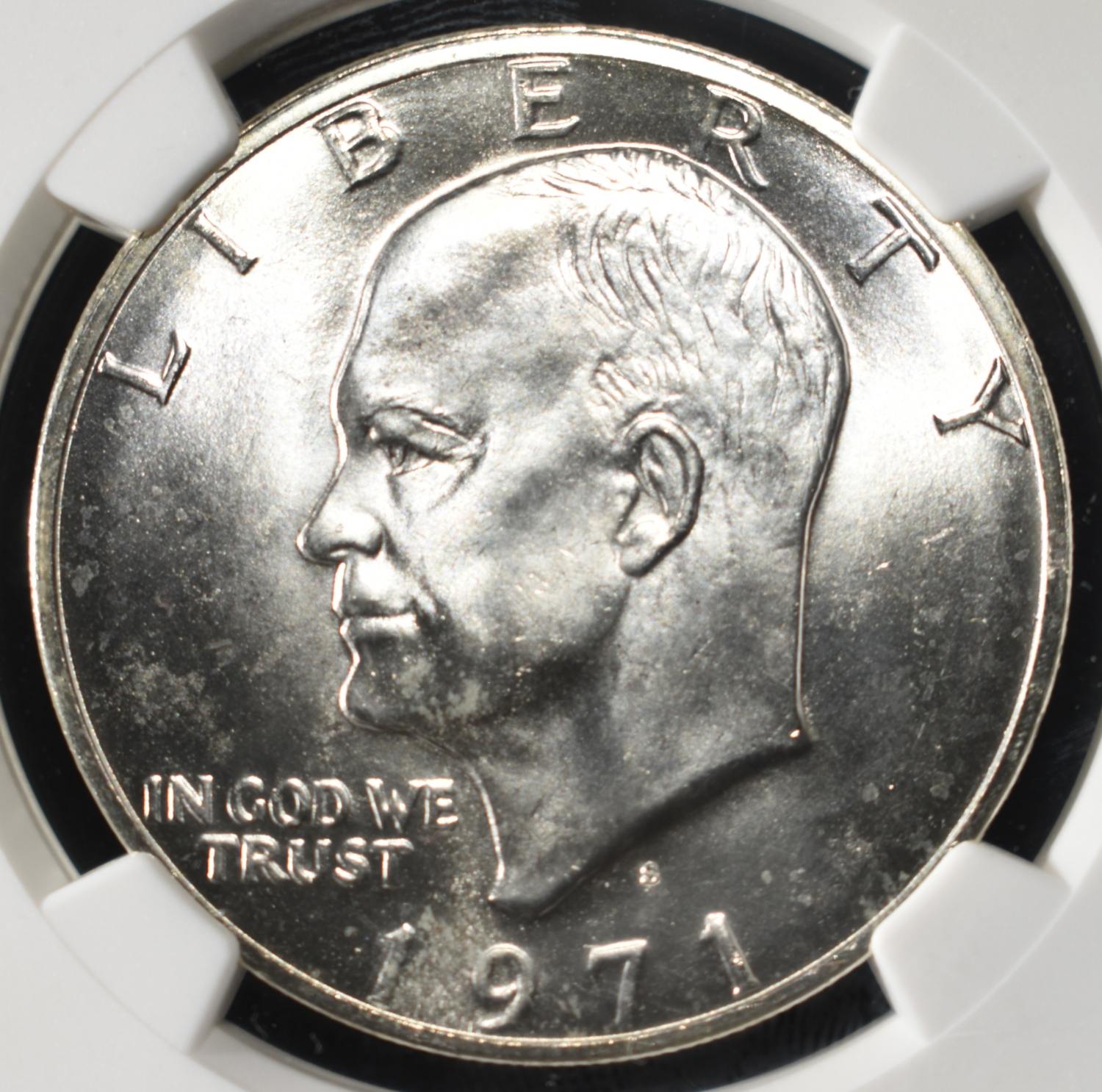 1971-S SILVER EISENHOWER DOLLAR NGC MS67