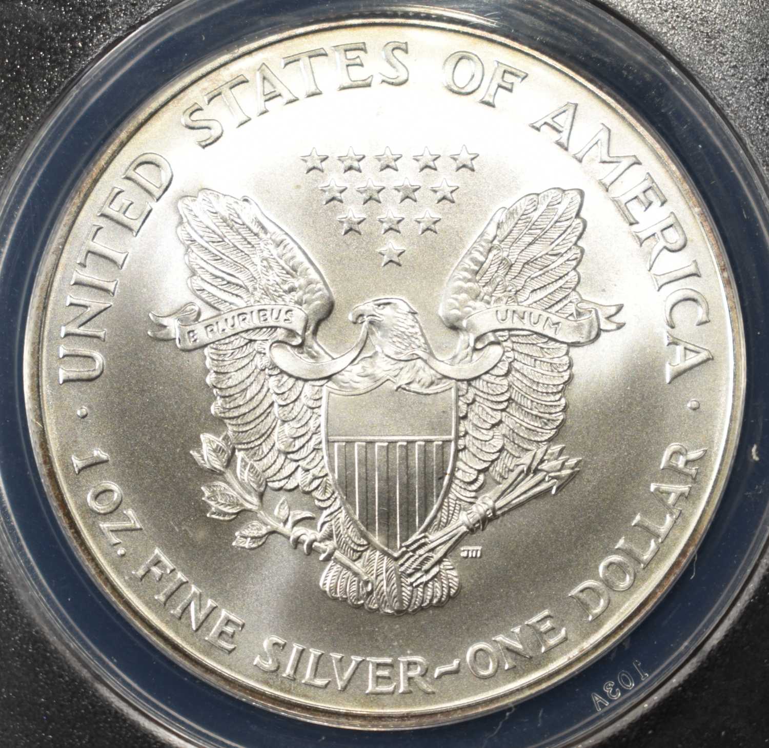 2001 AMERICAN SILVER EAGLE ANACS MS68