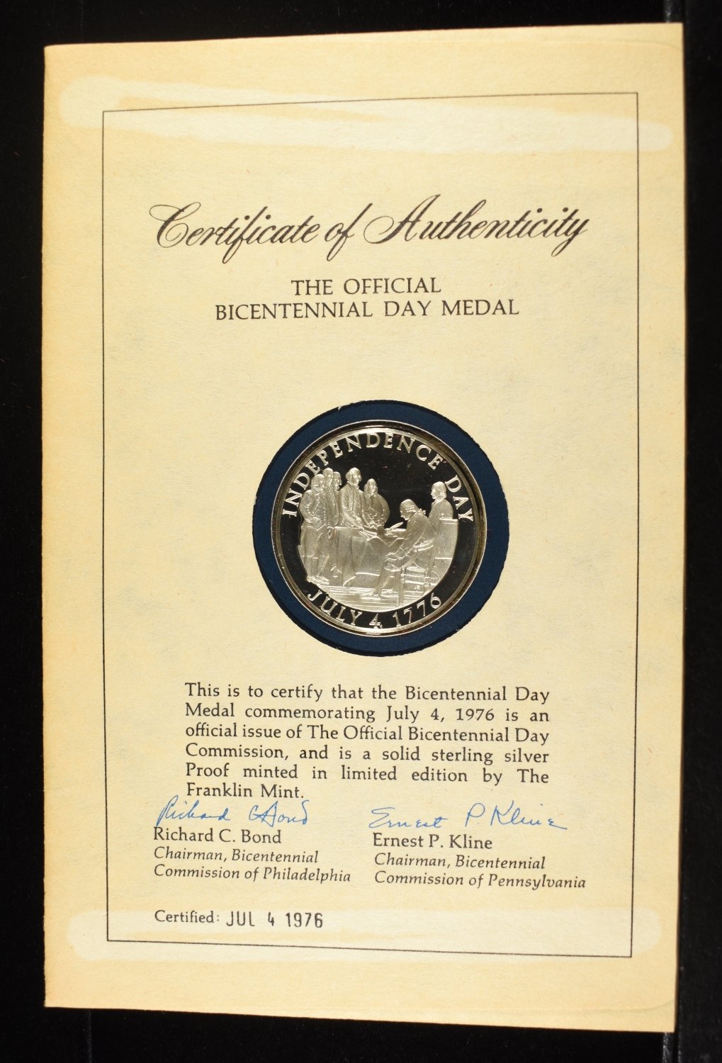 JIMMY CARTER & BICENTENNIAL DAY COMMEM MEDALS