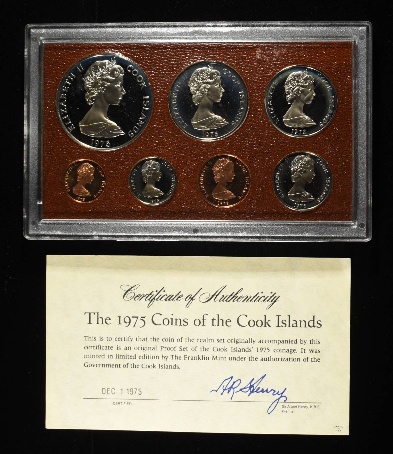 1975 COOK ISLANDS PROOF SET