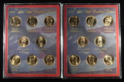 (16) PRESIDENTIAL DOLLARS. WEEKLY COIN & CURRENCY AUCTIONS ESTIMATE $75 - $100.