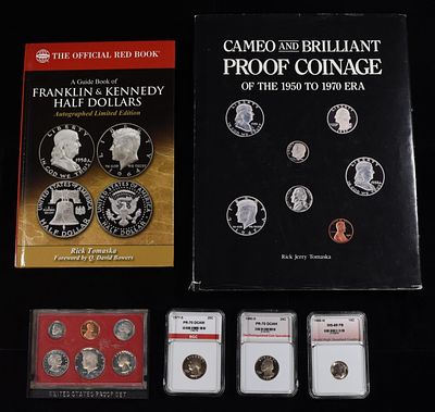 COLLECTORS LOT. 2011 THE OFFICAL RED BOOK, CAMEO AND BRILLIANT PROOF COINAGE OF THE 1950 TO 1970 