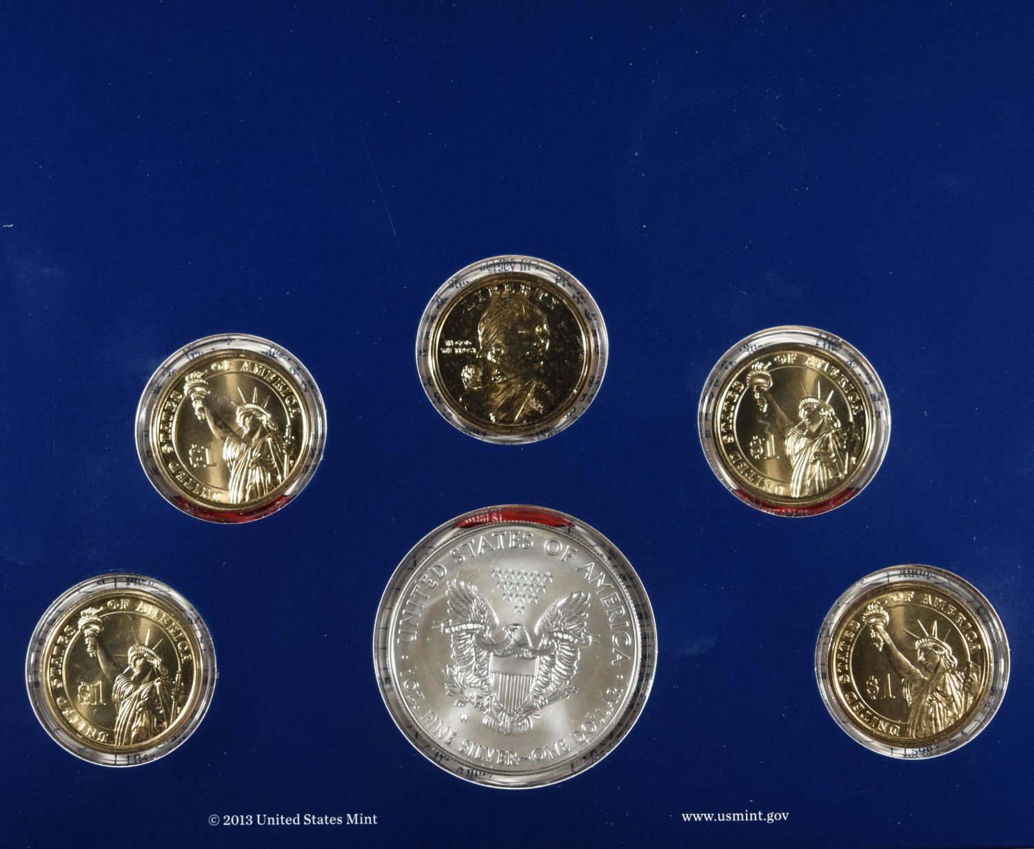 2013 MINT U.C. DOLLAR COIN SET