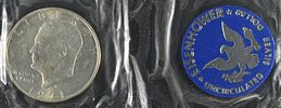 1971-1974 EISENHOWER SILVER DOLLARS BLUE PACKAGING. CHECK OUT OUR UPCOMING AUCTIONS ESTIMATE Image - 1
