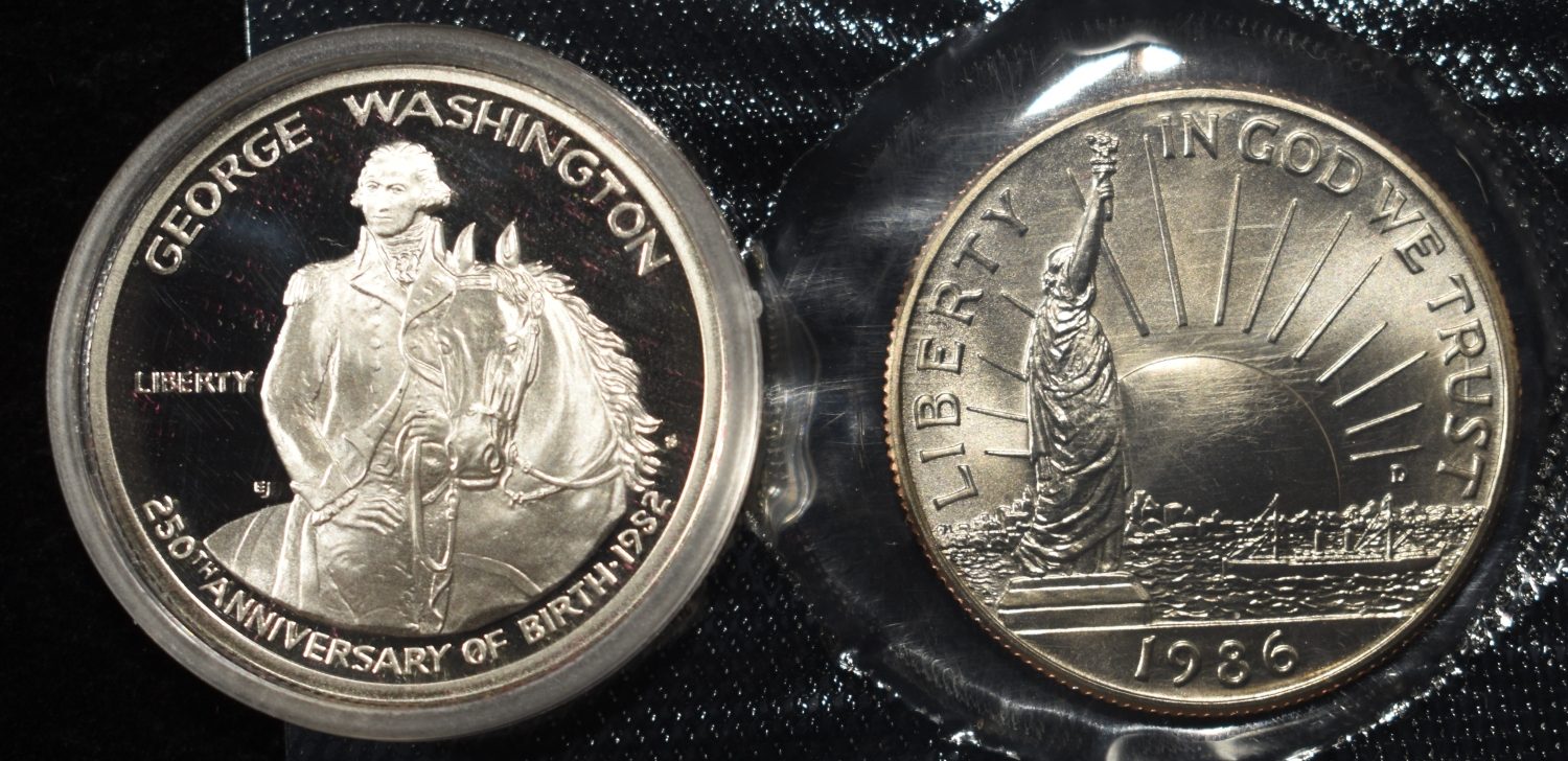 1982-S & 1986-D COMMEM HALF DOLLARS