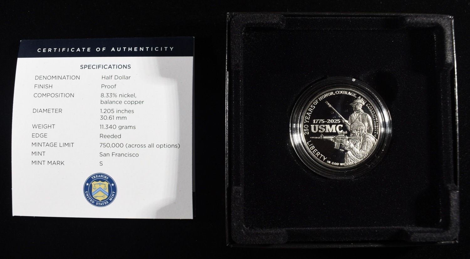 2025 50C COMMEM USMC PROOF
