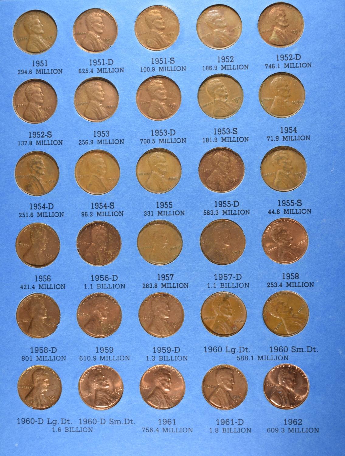 (4) LINCOLN CENT COLLECTIONS