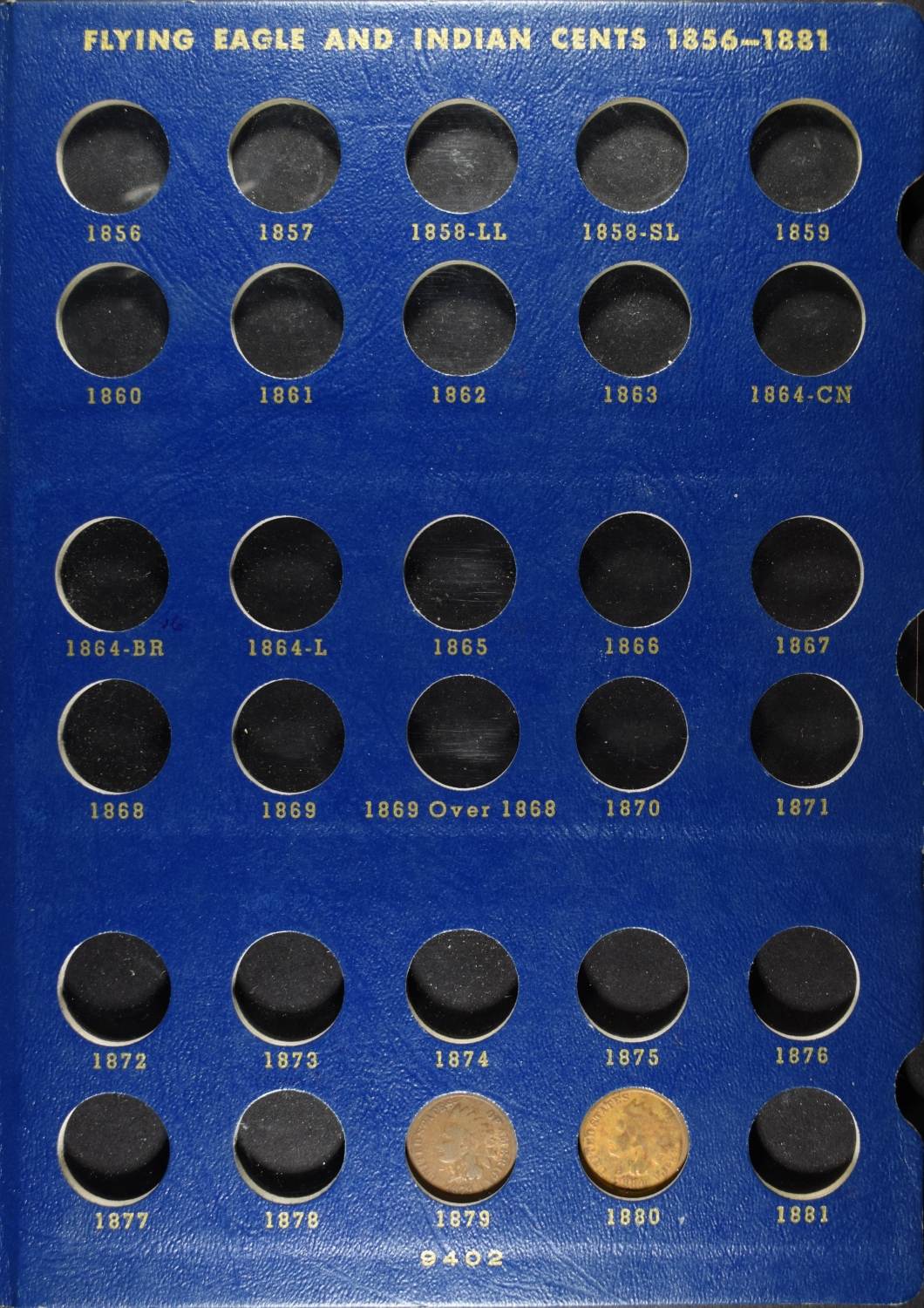PARTIAL INDIAN CENT COLLECTION IN ALBUM