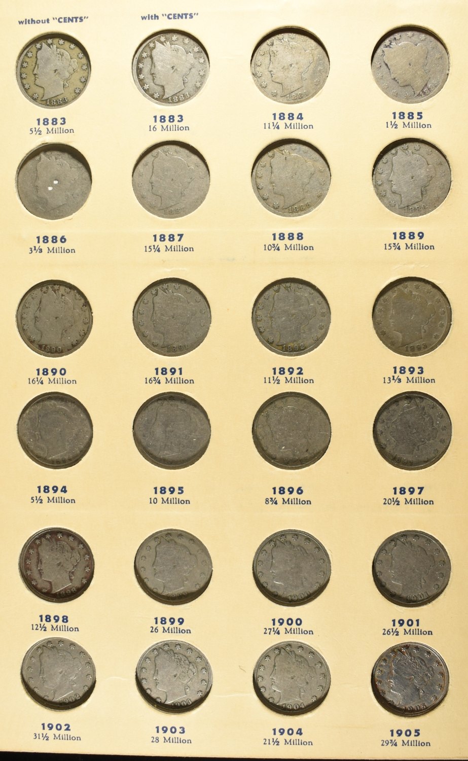 LIBERTY HEAD NICKELS COLLECTION