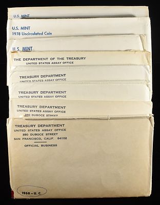 1968-1972 & 1977-1979 MINT SETS. TOP RATED AUCTION HOUSE ESTIMATE $100 - $150.